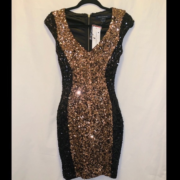 French Connection Sequin Moonray Dress :: 4 - Picture 2 of 6